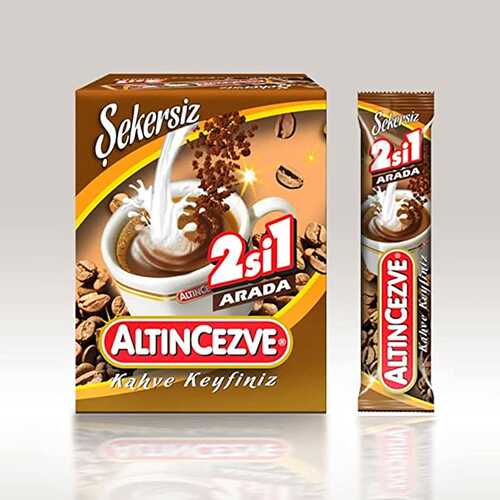 2 si 1 Arada Kahve 13 Gr X 20 Adet - Şekersiz İkisi Birarada - 1