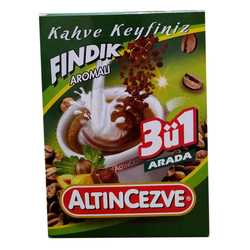 3 ü 1 Arada Fındık Aromalı Kahve 15 Gr X 20 Adet - Üçü Birarada Fındıklı (1)