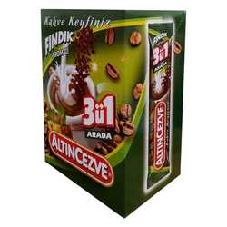 3 ü 1 Arada Fındık Aromalı Kahve 15 Gr X 20 Adet - Üçü Birarada Fındıklı - 3