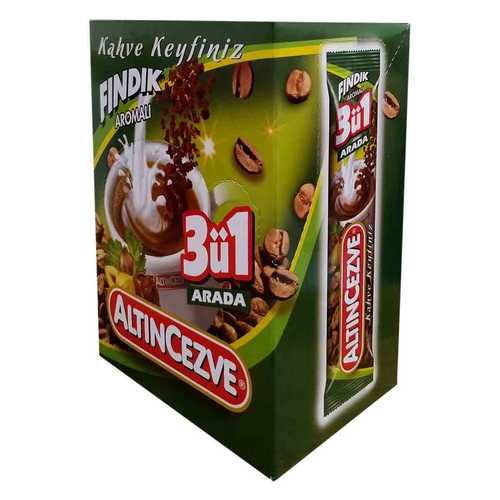 3 ü 1 Arada Fındık Aromalı Kahve 15 Gr X 20 Adet - Üçü Birarada Fındıklı - 3