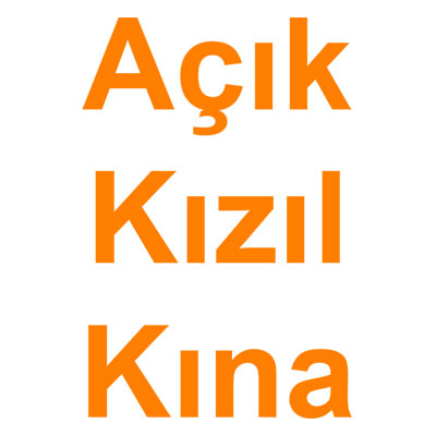 Açık Kızıl Kına (Mahogany) kategorisi ürünlerini inceleyin!