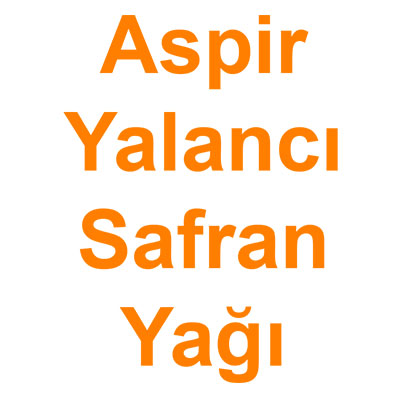 Aspir Yağı Yalancı Safran Yağı kategorisi ürünlerini inceleyin!