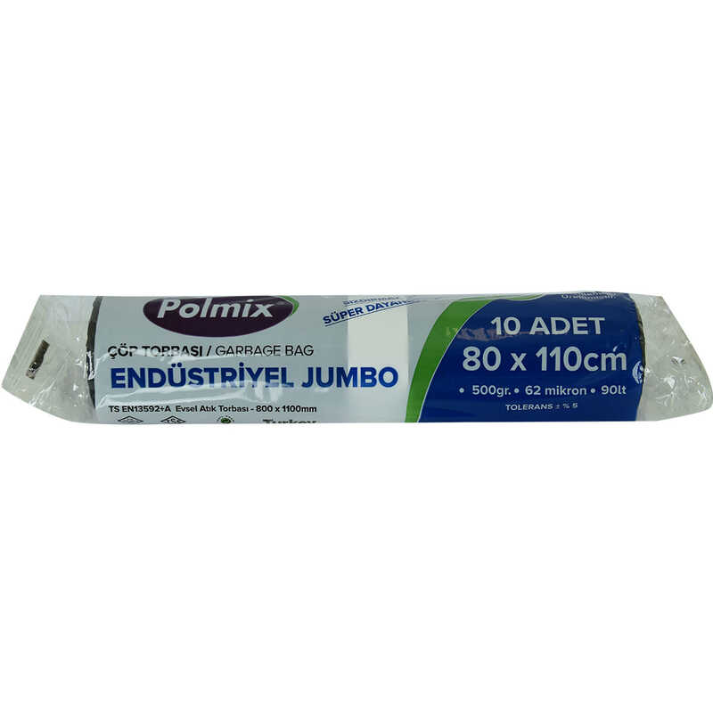 POLMİX ÇÖP TORBASI JUMBO BOY SİYAH RULO POLMİX ÇÖP TORBASI JUMBO BOY SİYAH RULO