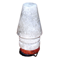 Abajur Şekilli Doğal Kaya Tuzu Lambası Çankırı Kablolu Ampullü Beyaz 1-2 Kg - 3