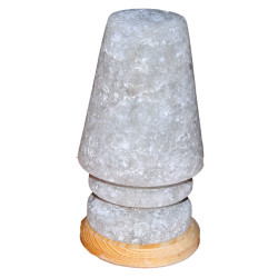 Abajur Şekilli Doğal Kaya Tuzu Lambası Çankırı Kablolu Ampullü Beyaz 3-4 Kg (1)