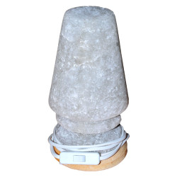 Abajur Şekilli Doğal Kaya Tuzu Lambası Çankırı Kablolu Ampullü Beyaz 3-4 Kg - 3