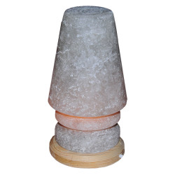 Abajur Şekilli Doğal Kaya Tuzu Lambası Çankırı Kablolu Ampullü Beyaz 3-4 Kg - 4