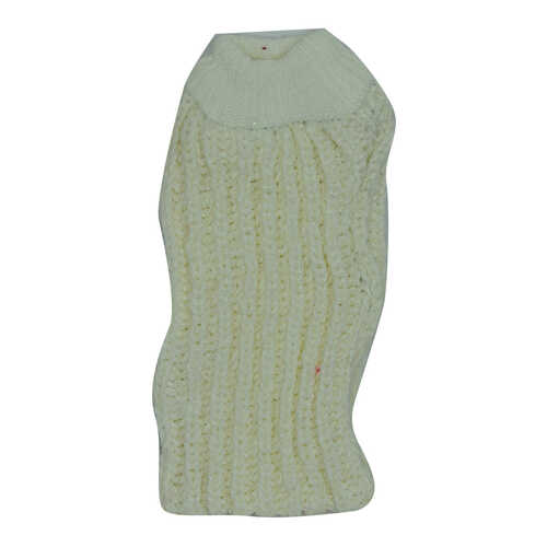 Lastikli El Geçmeli Yumuşak Eldiven Örgü Banyo Lifi Beyaz-Simli 22x10 Cm - 2