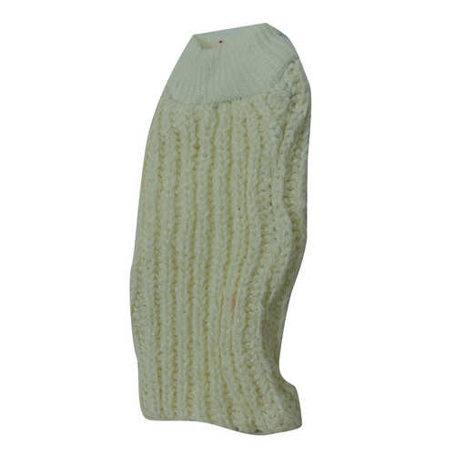 Lastikli El Geçmeli Yumuşak Eldiven Örgü Banyo Lifi Beyaz-Simli 22x10 Cm - 3