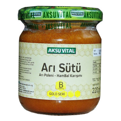 Arı Sütü Polen Bal Karışımı B 7.000 Mg Gold Seri 220 Gr - 1