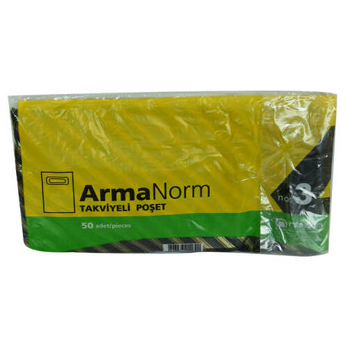 ArmaNorm Takviyeli Çanta Poşet Karma Desen Renk 42X32 50 Adet No:3 - 1