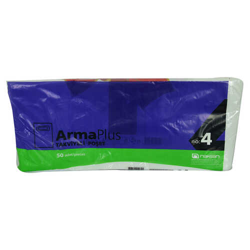 ArmaPlus Takviyeli Çanta Poşet Karma Desen Renk 40X50 50 Adet No:4 - 1