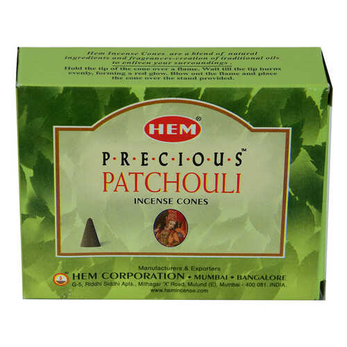 Aromatik Paçuli Kokulu 10 Konik Tütsü - Precious Patchouli Cones - 1