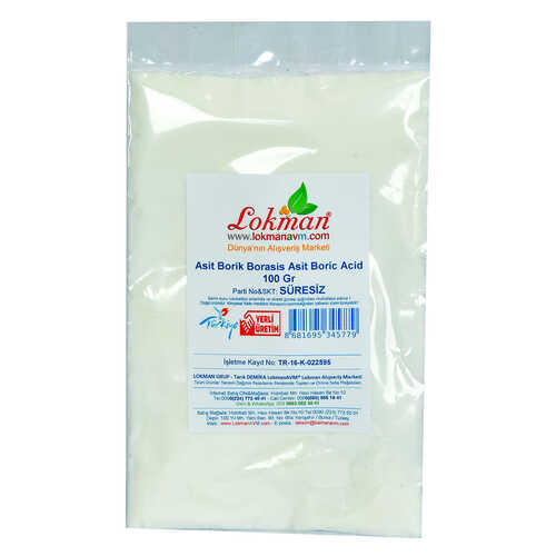Asit Borik Borasis Asit Boric Acid 100 Gr Paket - 2