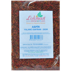 Aspir Otu Yalancı Safran Asfor Doğal 25 Gr Paket (1)