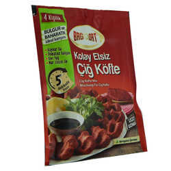 Kolay Etsiz Çiğ Köfte Bulgur ve Baharat Karışımı 4 Kişilik 120 Gr Paket (1)
