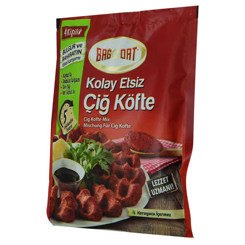 Kolay Etsiz Çiğ Köfte Bulgur ve Baharat Karışımı 4 Kişilik 120 Gr Paket - 3