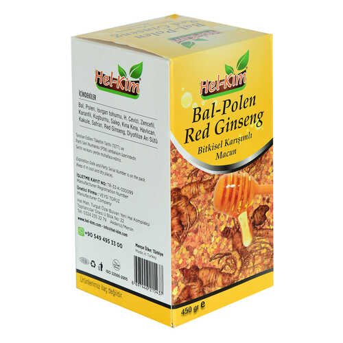 Bal Polen Red Ginsengli Bitkisel Karışımlı Macunnu 450 Gr - 5