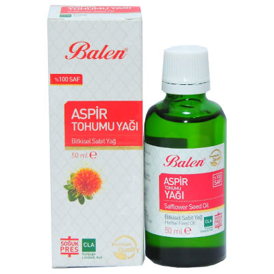 Aspir Tohumu Yağı Soğuk Pres 50 ML Cam Şişe - 1