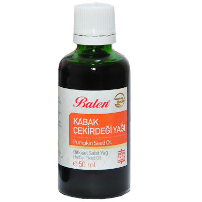 Kabak Çekirdeği Yağı Soğuk Pres 50 ML Cam Şişe - 1