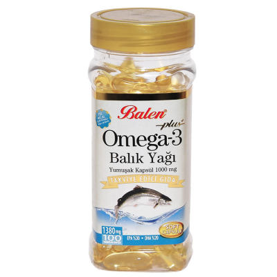 Omega 3 Plus+ Balık Yağı Yumuşak 100 Kapsül - 1