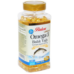 Omega 3 Plus+ Balık Yağı Yumuşak 200 Kapsül (1)
