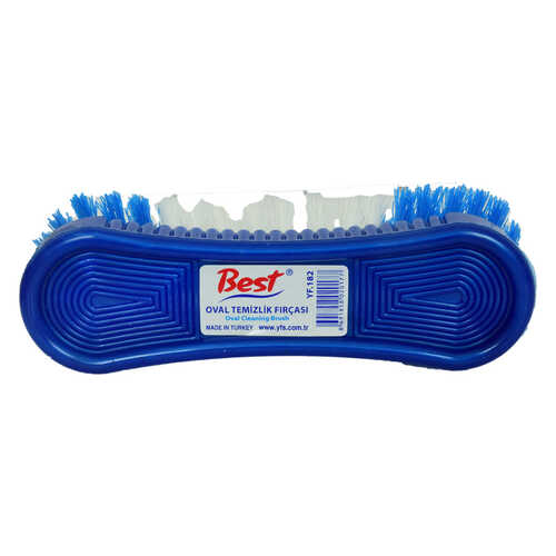 Oval Temizlik Fırçası Plastik Halı Fırça Karışık Renk 17 Cm - 1