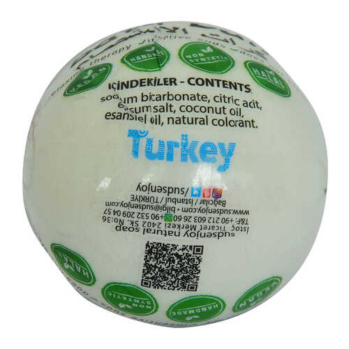 Beyaz Gül El Yapımı Banyo Küvet Topu Sabunu Beyaz 90-120 Gr - 3