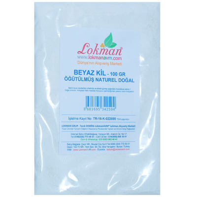 Beyaz Kil Öğütülmüş Doğal Saf Naturel 100 Gr Paket - 2