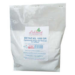 Beyaz Kil Öğütülmüş Doğal Saf Naturel 1000 Gr Paket (1)