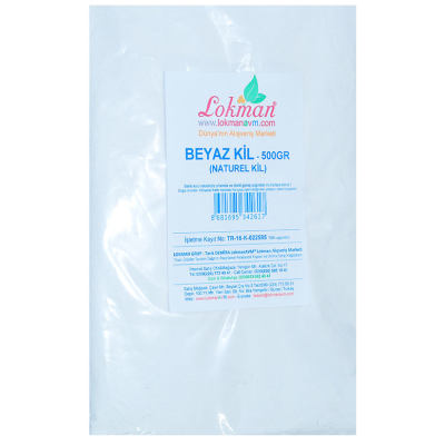 Beyaz Kil Öğütülmüş Doğal Saf Naturel 500 Gr Paket - 2