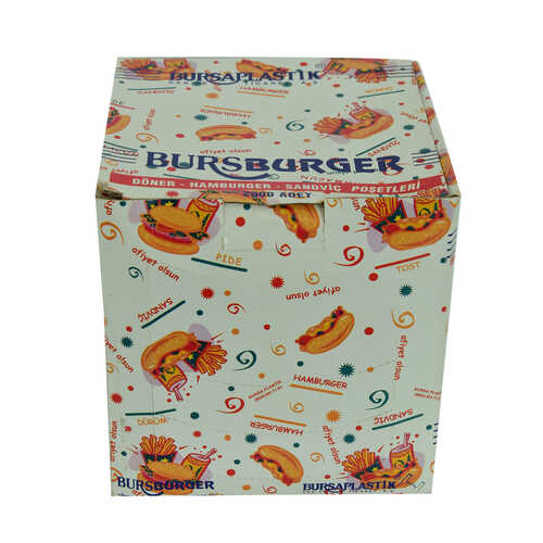 Bursburger Döner Hamburger Sandviç Hışır Poşeti 13X14 2000 Adet - 2