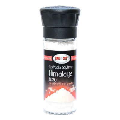 Cam Değirmenli Yemeklik Himalaya Granül Çakıl Doğal Kaya Tuzu 110 Gr - 1