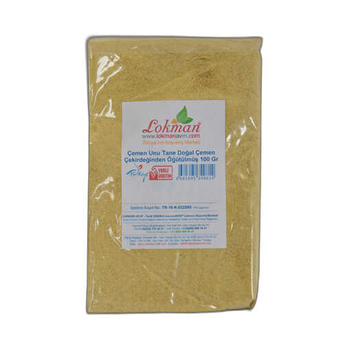 Çemen Unu Tane Doğal Çemen Çekirdeğinden Öğütülmüş 100 Gr Paket - 1