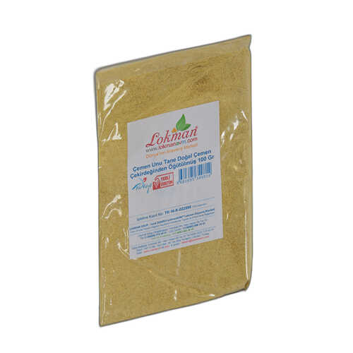 Çemen Unu Tane Doğal Çemen Çekirdeğinden Öğütülmüş 100 Gr Paket - 3