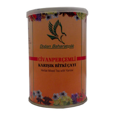 Civanperçemli Bitkisel Karışım Çay 100 Gr Teneke Kutu - 1