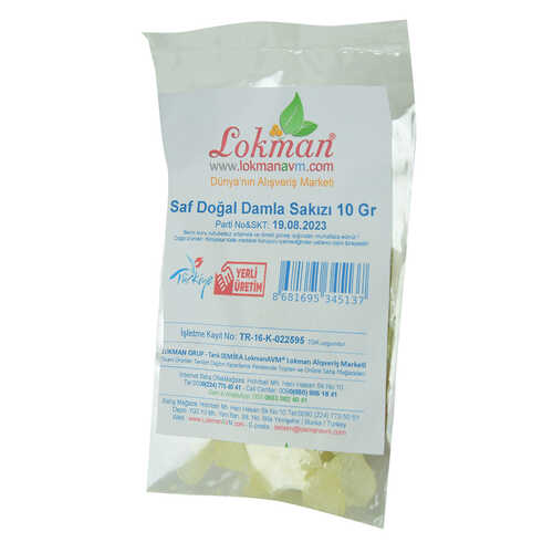 Damla Sakızı Saf Doğal 10 Gr Paket - 2
