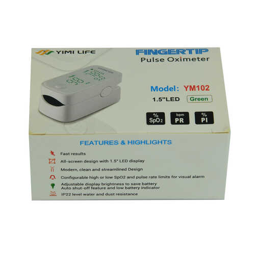 Dijital Pulse Oksimetre Parmaktan Nabız Ölçer Taşınabilir Oximeter YM102 - 1