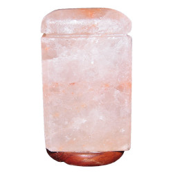 Dikdörtgen Şekilli Doğal Himalaya Kaya Tuzu Lambası Kablolu Ampullü 3-4 Kg (1)