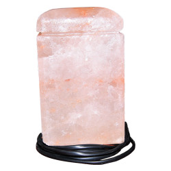Dikdörtgen Şekilli Doğal Himalaya Kaya Tuzu Lambası Kablolu Ampullü 3-4 Kg - 3