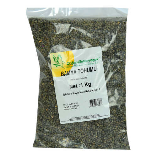 Doğal Bamya Tohumu 1000 Gr Paket - 1