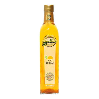 Doğal Fermantasyon Katkısız İçilebilir Alıç Sirkesi Cam Şişe 500 ML - 1