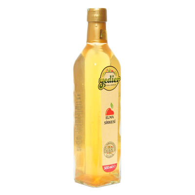 Doğal Fermantasyon Katkısız İçilebilir Elma Sirkesi Cam Şişe 500 ML - 3