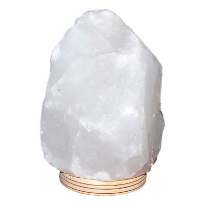 Doğal Himalaya Kaya Tuzu Lambası Kablolu Ampullü Beyaz 4-6 Kg - 2