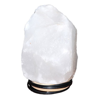 Doğal Himalaya Kaya Tuzu Lambası Kablolu Ampullü Beyaz 4-6 Kg - 3
