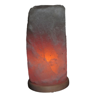 Doğal Himalaya Kaya Tuzu Lambası Kablolu Ampullü Beyaz 6-8 Kg - 1