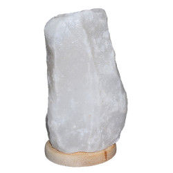 Doğal Himalaya Kaya Tuzu Lambası Kablolu Ampullü Beyaz 6-8 Kg (1)