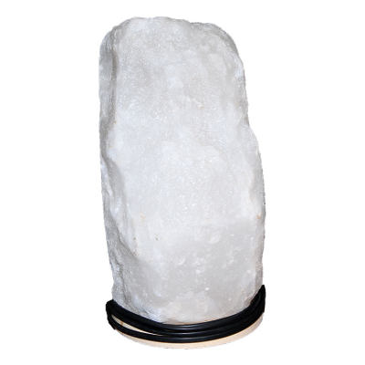 Doğal Himalaya Kaya Tuzu Lambası Kablolu Ampullü Beyaz 6-8 Kg - 3