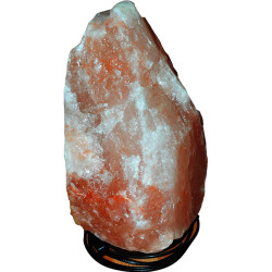 Doğal Himalaya Kaya Tuzu Lambası Kablolu Ampullü Pembe 12-14 Kg - 5