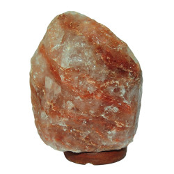 Doğal Himalaya Kaya Tuzu Lambası Kablolu Ampullü Pembe 3-4 Kg (1)